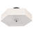3-Light Matte Black Semi-Flush Mount Ceiling Light 