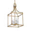 Luminaire suspendu en laiton 4 lumières Uttermost Montreal