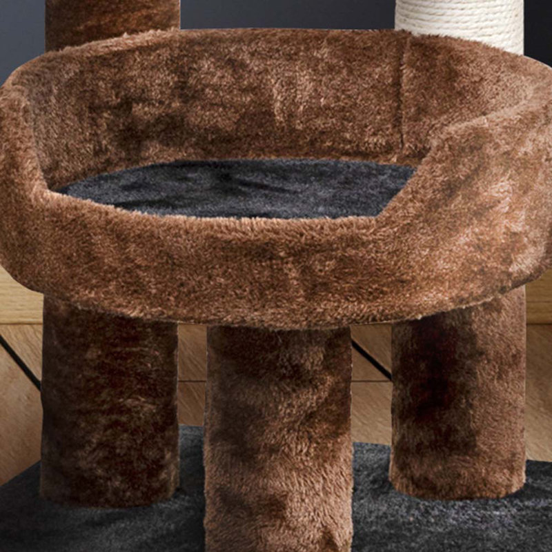 23'' H Cat Tree, Black and Brown