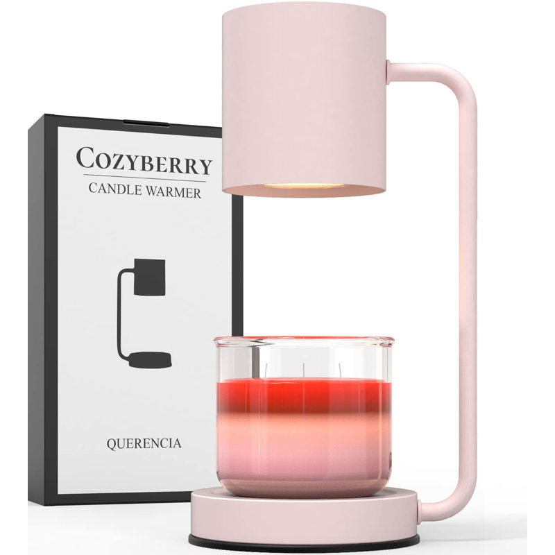 Chauffe-cire de table en métal 12 po, Rose