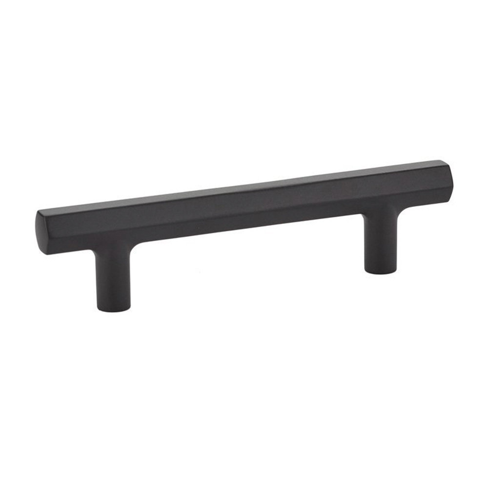 Mod Hex Cabinet Pull, Flat Black, 6"