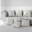 Coussin en faux suède à motif floral sophistiqué-111762611-111762609