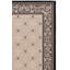 Tapis intérieur / extérieur ivoire / noir Arneshia-70428428
