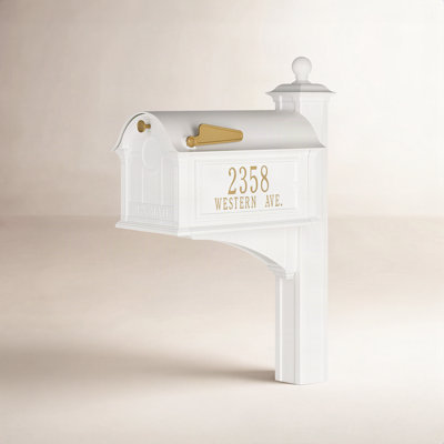 Personalized Post-Mounted Mailbox