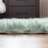 Diller Mint Faux Fur Machine Washable Shag Fluffy Area Rug-500711728