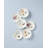 Lenox 817046 Butterfly Meadow 6-Piece Tidbit Floral Plate Set, 3.05 LB, White