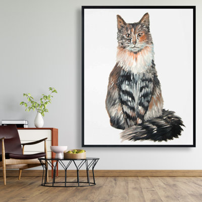 Reproduction de chat de forêt norvégien sur toile