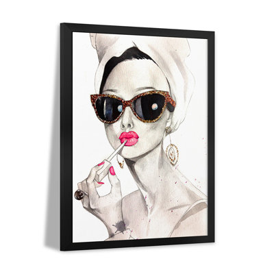 Audrey Hepburn Premium Framed Poster by Rongrong DeVoe