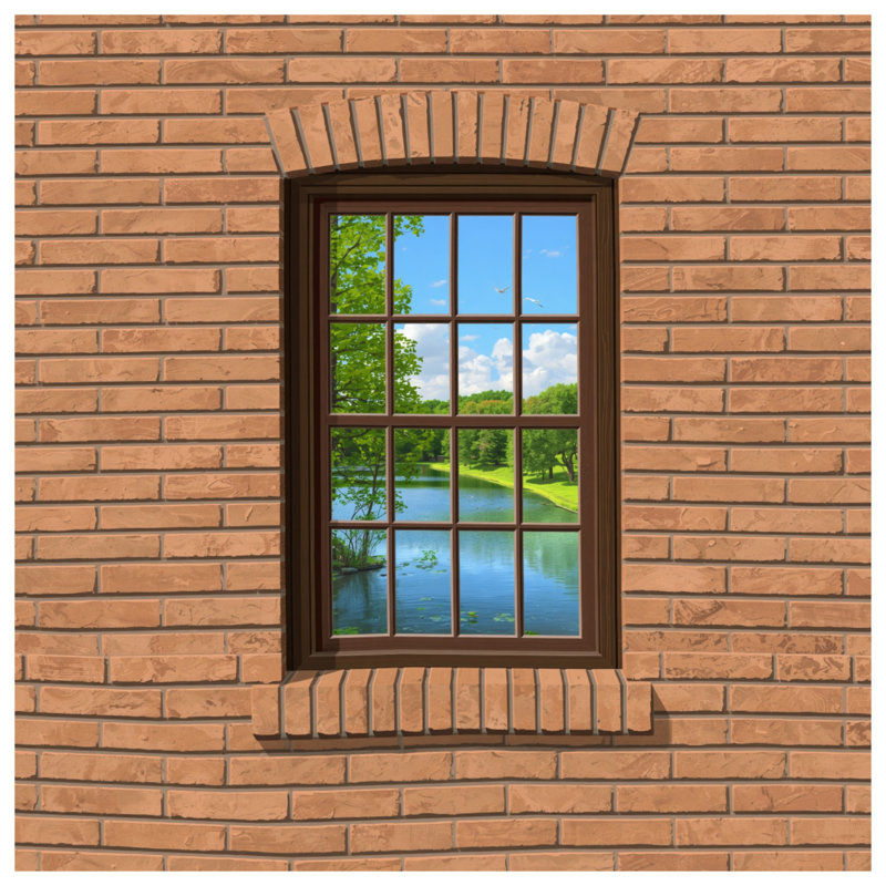 Brick Wall Window Duvet Covers, Twin