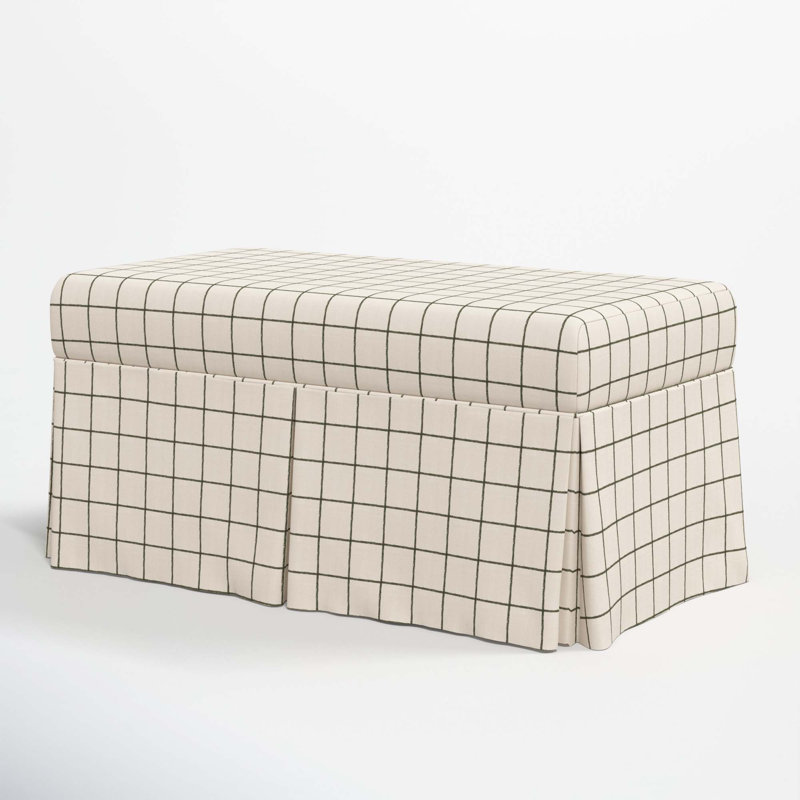 Banc de rangement Chaplin, Ligne verte Tattersall