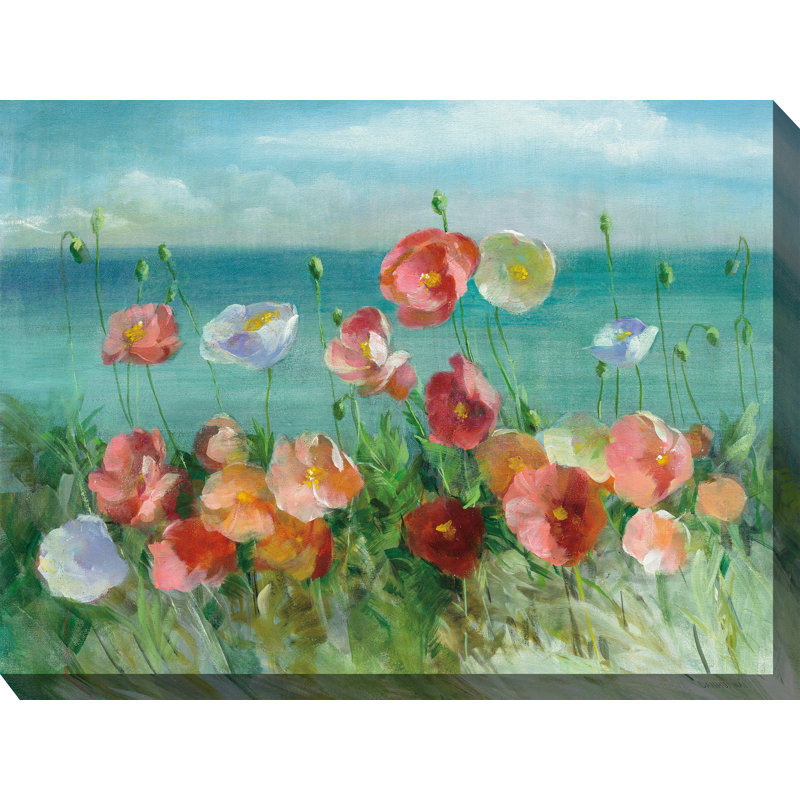 Seaside Poppies All Weather Outdoor Art