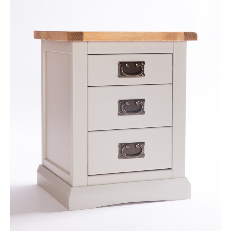 Koa 45cm W Solid + Manufactured Wood Bedside Table