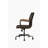 Chocolate Top Grain Leather Office Chair (Adjustable Height)