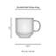 Tasse double paroi à rebord arrondi et texture tourbillonnante Harbor, 44 cl