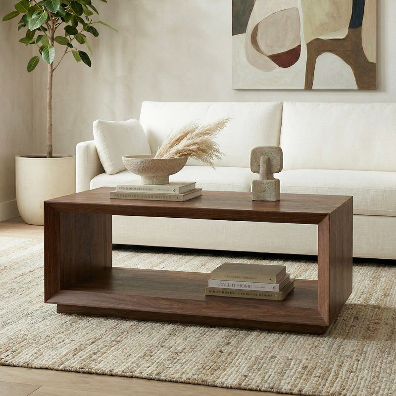 Evie Coffee Table, Satin Walnut