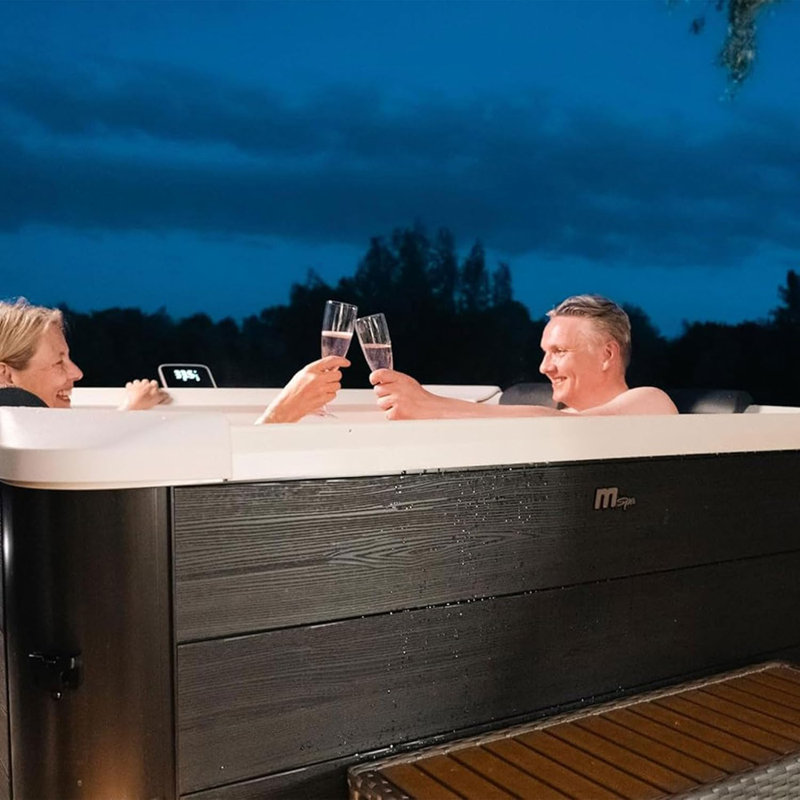 Tribeca 4-6 Person Portable Hot Tub Carbon-Grey - 13A Plug & Play