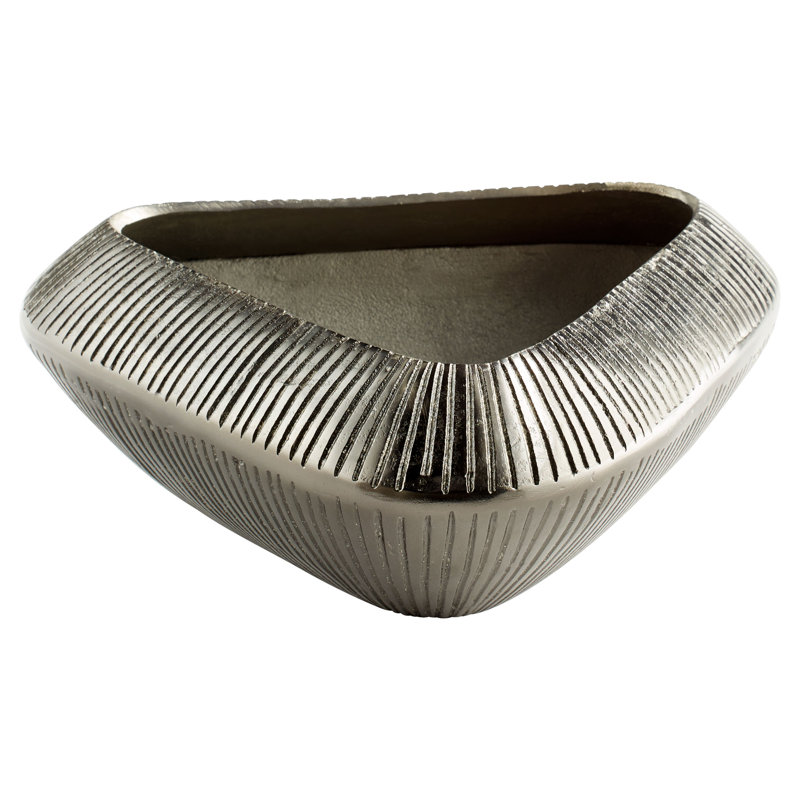 Prism Aluminum Decorative Bowl 1, 5" H x 14" W x 14" D