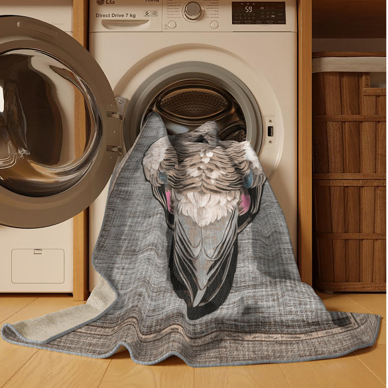  Tapis lavable Cape Turtle Dove Birds, Rectangulaire 8 pi x 10 pi