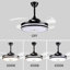 Ventilateur de plafond à 4 pales à DEL à 4 pales avec télécommande et ensemble d'éclairage inclus Bethane