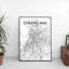 Chiang Mai City Map - Unframed Graphic Art Print on Paper-1767297387-1767297398