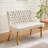 Velvet Double Dining Loveseat Bench, Kitchen & Dining Seating, 2-Seat Tufted Bench With Handmade Buttons, Wing Back, Steel Legs, Mid Century Modern-347940316-347940317