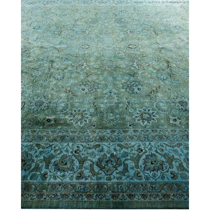 Fine Vibrance One-of-a-Kind 9' 2" X 11' 10" Hand Knotted Area Rug