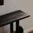 Black Solid Wood Console Table-555724121