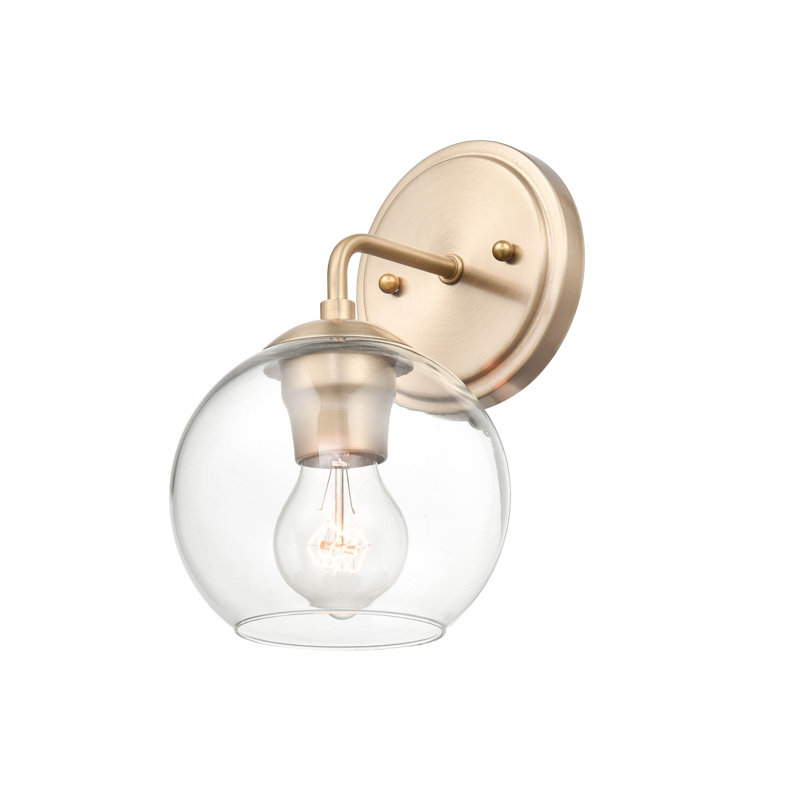 1 lumière de 6 po Applique en nickel satiné, Or