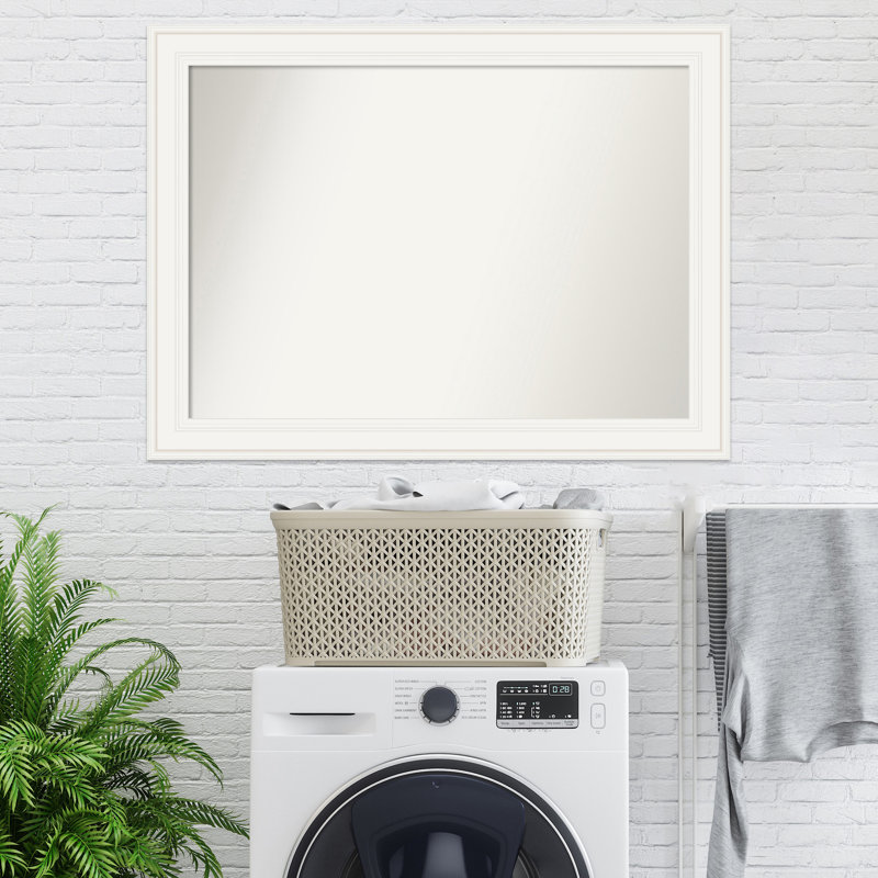 Miroir mural blanc Annelien, 32,5 po x 43,5 po
