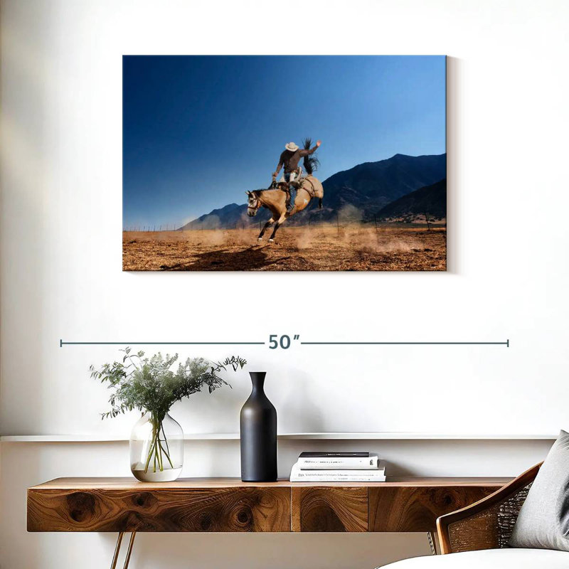 Lelar Western Cowboy, 24" H x 36" W