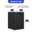 Boîte de livraison de 51 gallons en résine avec boîte aux lettres verrouillable et rangement extérieur-101071032