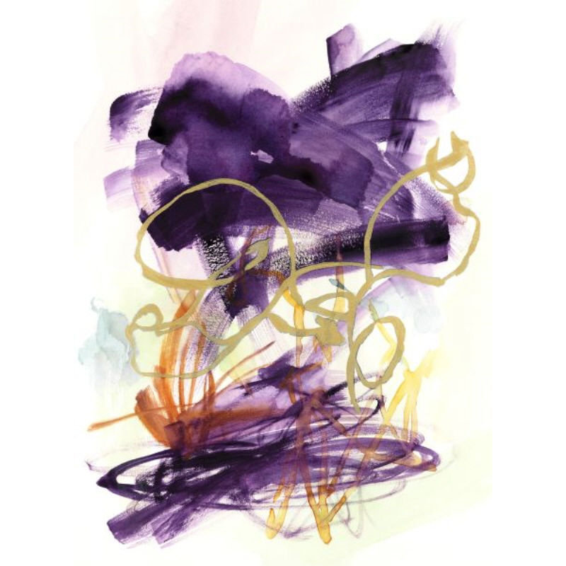 Dance With Me Painting by Guseul Park, Gild Gold, 54" H x 40" W x 1.5" D