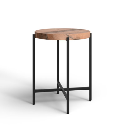 Torino CylMarble Top End Table by Joss & Main