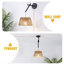 Bahwana Rattan Plug-in Swing Arm Sconce with Bulb Included