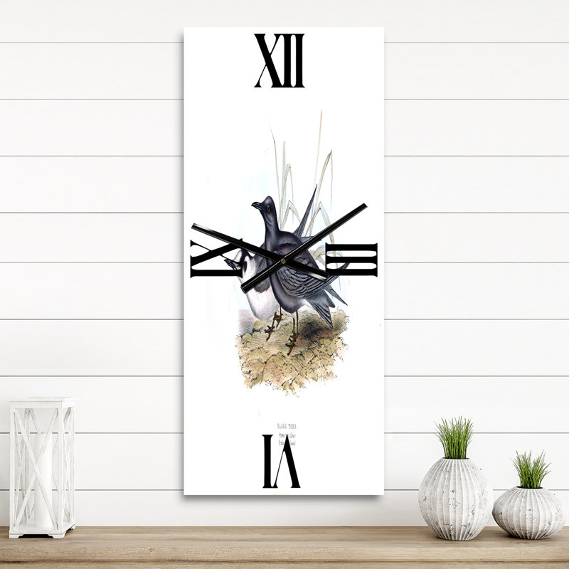Horloge murale rétro Vintage Bird of Europe II, Petit