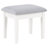 47.4" W Glam Vanity Set, White/Gray