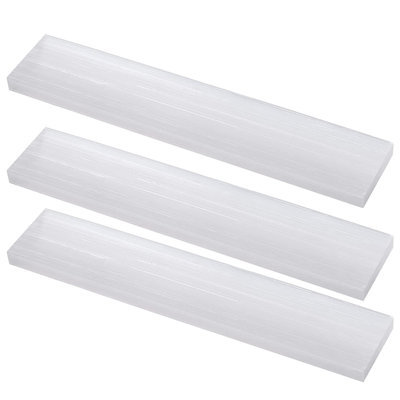 Ridott Natural Solution Selenite Crystal Rulers 6-8 Inch, Natural Cleansing and Healing Crystals