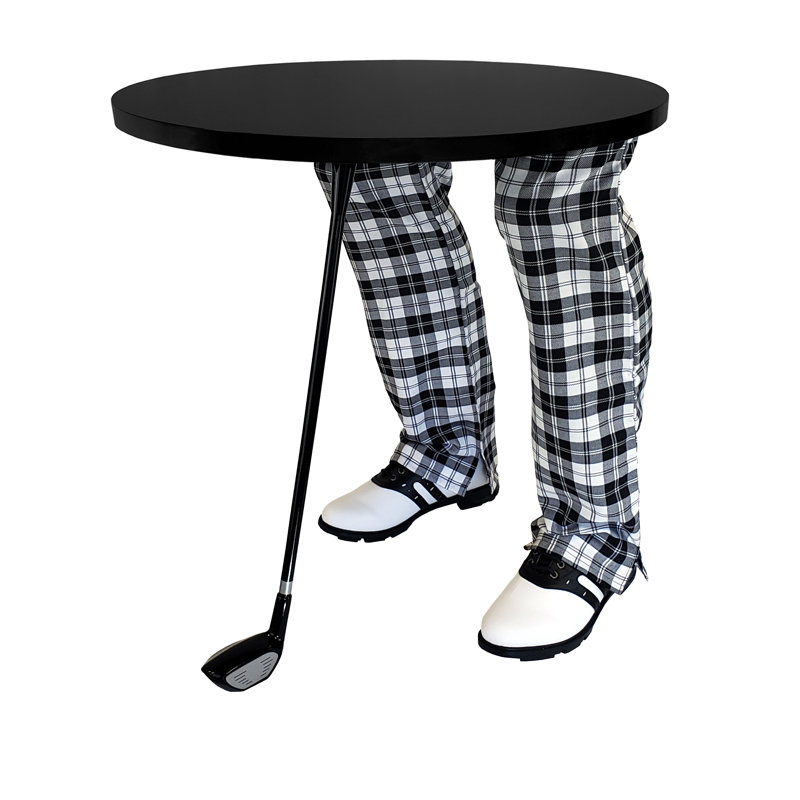 Table de bout abstraite, Noir