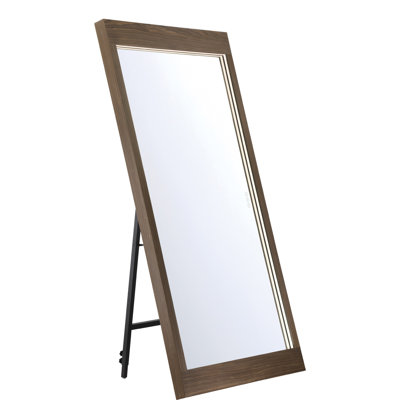 Mogano, Mirror , 30" X 60", Dark Walnut
