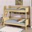 Lit superposé simple en bois équipé de 3 compartiments de rangement-793254142