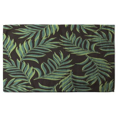 Cotton Floral Waffle Tea Towel Kitchen Towel
