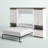Asay Murphy Bed and 2 Storage Cabinets with Pull-Out Shelves-55325694-55325695