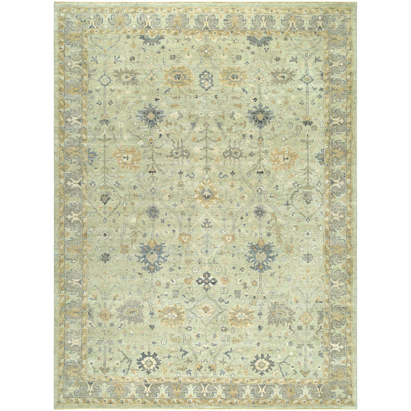 Normandy Handmade Wool Ikat Area Rug, Rectangle 2' x 3'