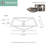 Nantucket Sinks Brightwork 16'' Polished Stainless Steel Rectangular Bathroom Sink