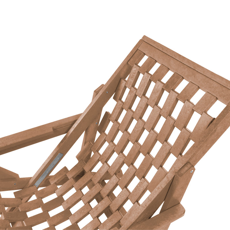 Pinecrest Fully Assembled All-Weather Outdoor Folding Lounge Chair and Table 3 Piece Set, Teak