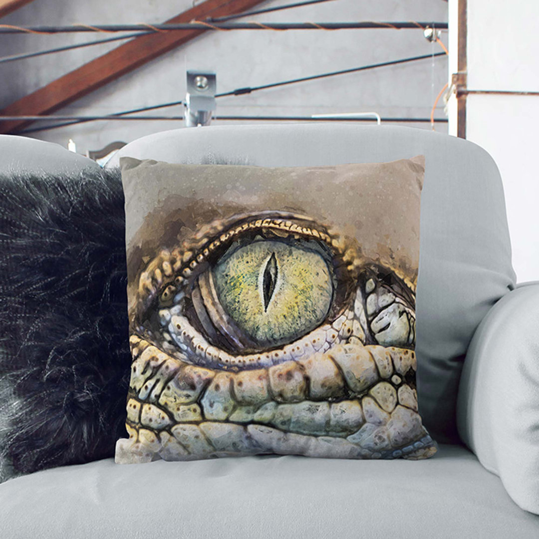 Crocodile Eye Cushion with Filling