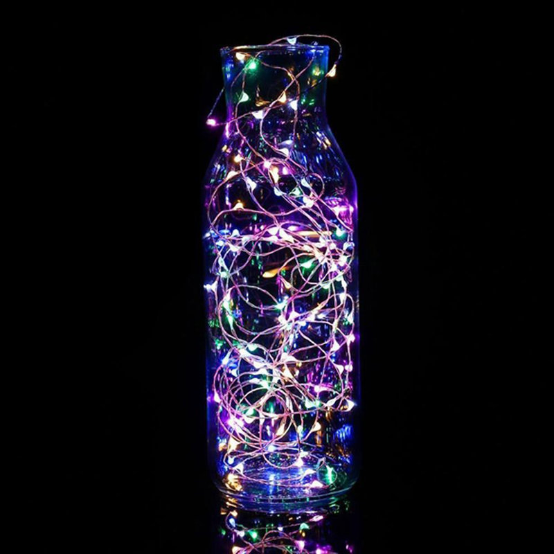 Mini guirlande de lumières, Vert / Bleu / Rouge