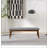 Warren Bench in Ash Grey Fabric