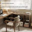 Bureau en bois de noyer clair en forme de L 62,99 po-109552850