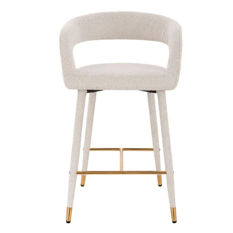 Damian Stool, White, White/Gold